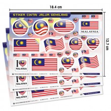 Stiker Cintai Jalur Gemilang