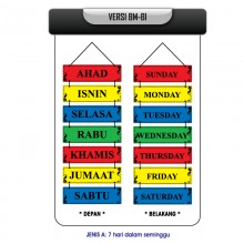 Mengenali Hari dan Bulan - Jenis A: 7 hari dalam seminggu