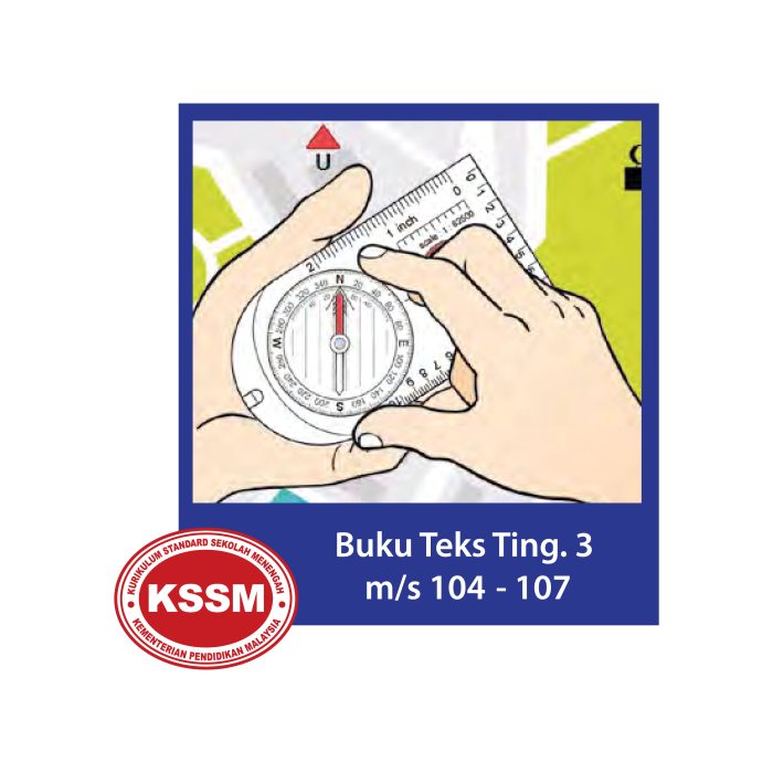<p style="font-size: 20px; margin-bottom: 0px; padding-top: 0px;">Anatomi Kompas </p><p style="font-size: 20px; color: red; margin-bottom: 0px; padding-top: 0px;">定向指南针 </p><p style="font-size: 18px; color: #2e3192; font-style: italic; margin-bottom: 0px; padding-top: 0px;">Compass Anatomy</p> - Image 2