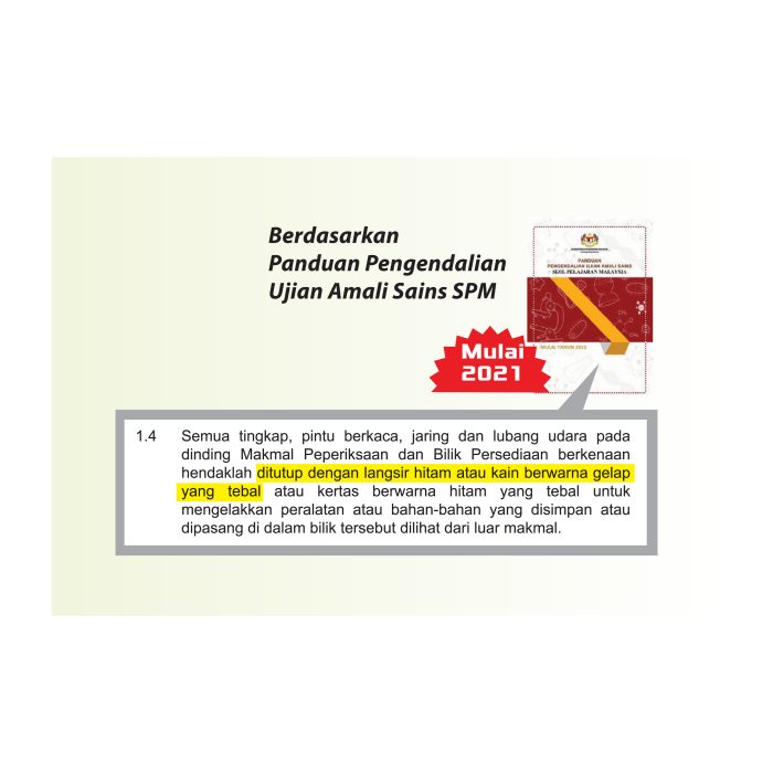 <p style="font-size: 20px; margin-bottom: 0px; padding-top: 0px;">Langsir Gelap Makmal Peperiksaan & Bilik Persediaan</p> - Image 2