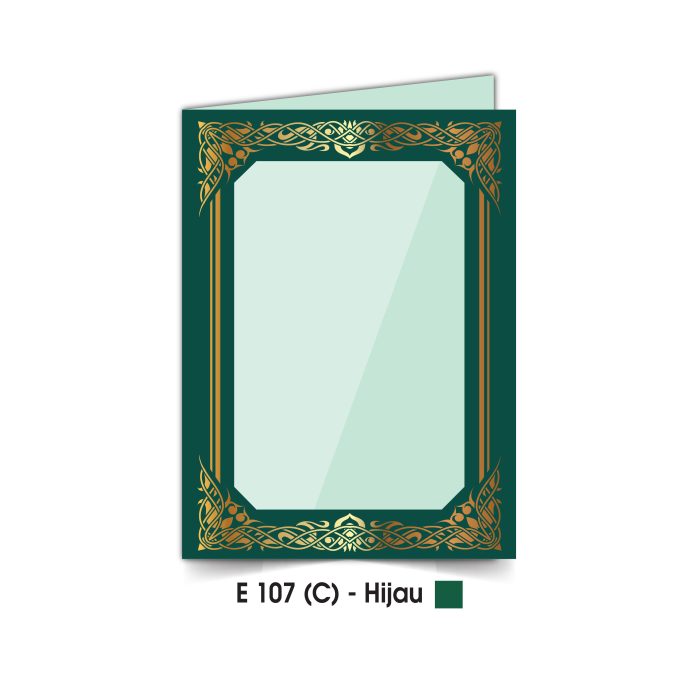 <p style="font-size: 20px; margin-bottom: 0px; padding-top: 0px;">Folder Sijil Eksklusif <br>(Hot Stamping + Window With PVC) <br>Rekaan Seni Ukiran Motif Flora</p> - Image 4