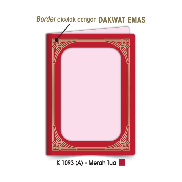 <p style="font-size: 20px; margin-bottom: 0px; padding-top: 0px;">Folder Sijil Standard (Window) <br>Rekaan Seni Ukiran Motif Geometri</p> - Image 2