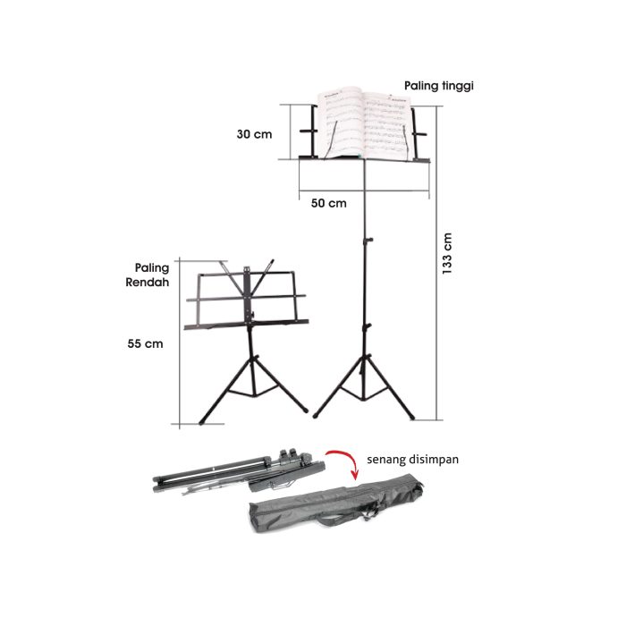 <p style="font-size: 20px; margin-bottom: 0px; padding-top: 0px;">Adjustable Folding Music Stand </p><p style="font-size: 20px; color: red; margin-bottom: 0px; padding-top: 0px;">可折叠 / 升降乐谱架</p>