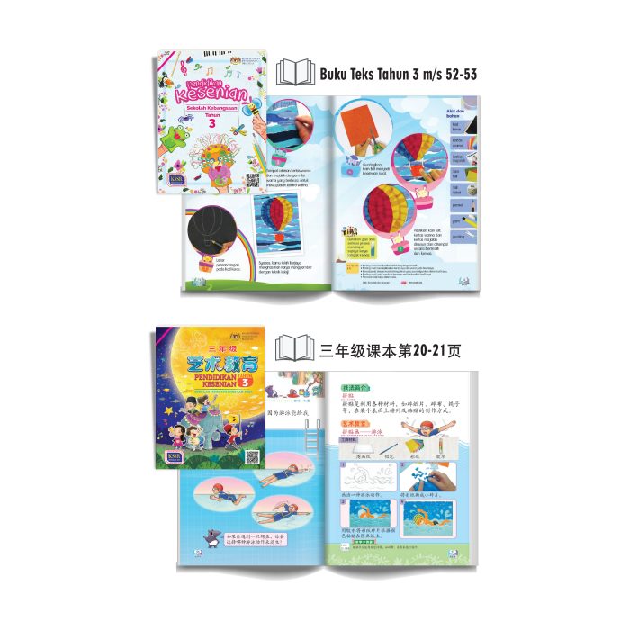 <p style="font-size: 20px; margin-bottom: 0px; padding-top: 0px;">Seni Kraf Kolaj </p><p style="font-size: 20px; color: red; margin-bottom: 0px; padding-top: 0px;">手工艺拼贴画</p> - Image 2