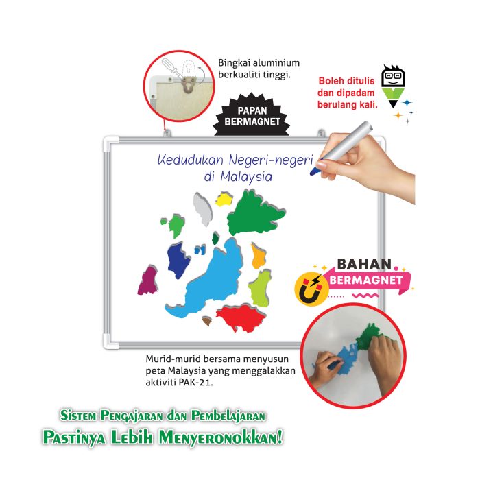 <p style="font-size: 20px; margin-bottom: 0px; padding-top: 0px;">Peta Malaysia Bermagnet</p>