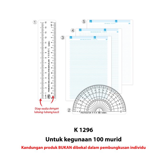 <p style="font-size: 20px; margin-bottom: 0px; padding-top: 0px;">Set Lukis dan Ukur Geometri <br>(Pembaris Ubah Suai) </p><p style="font-size: 20px; color: red; margin-bottom: 0px; padding-top: 0px;">几何图形绘制与测量工具包 (创意画圆尺)</p> - Image 5