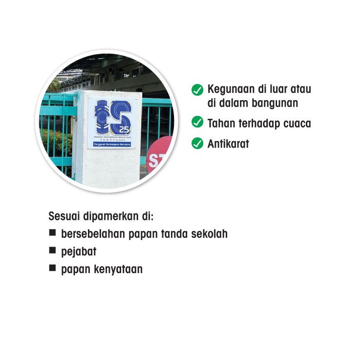 <p style="font-size: 20px; margin-bottom: 0px; padding-top: 0px;">Papan Tanda Logo TS25</p> - Image 2