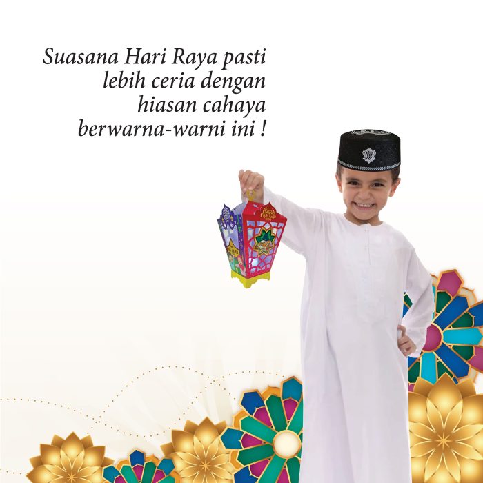 <p style="font-size: 20px; margin-bottom: 0px; padding-top: 0px;">SENI KRAF </p><p></p><p style="font-size: 20px; margin-bottom: 0px; padding-top: 0px;">Pelita LED Warna-warni Aidilfitri</p> - Image 2