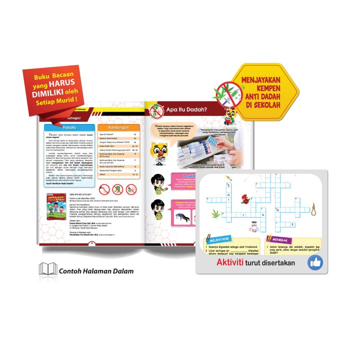 <p style="font-size: 20px; margin-bottom: 0px; padding-top: 0px;">Buku Bacaan </p><p></p><p style="font-size: 20px; margin-bottom: 3px; padding-top: 3px;">Dadah Oh Dadah! <br>Tanpamu Kami BAHAGIA!</p> - Image 2