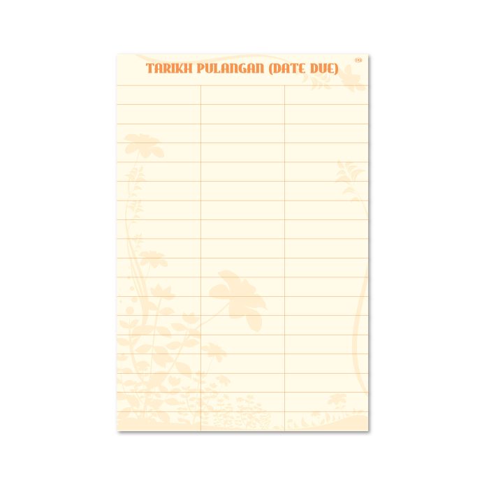 <p style="font-size: 20px; margin-bottom: 0px; padding-top: 0px;">Slip Tarikh Pulangan</p>