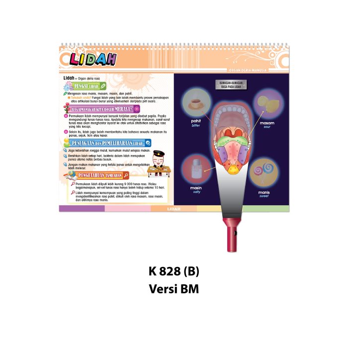 <p style="font-size: 20px; margin-bottom: 0px; padding-top: 0px;">Carta Selak KENALI & SAYANGI Badan Kita </p><p style="font-size: 20px; color: red; margin-bottom: 0px; padding-top: 0px;">认识身体, 爱护自己 </p><p></p><p style="font-size: 20px; margin-bottom: 0px; padding-top: 0px;">TOPIK 2: ORGAN DERIA MANUSIA </p><p style="font-size: 20px; color: red; margin-bottom: 0px; padding-top: 0px;">感觉器官</p> - Image 2