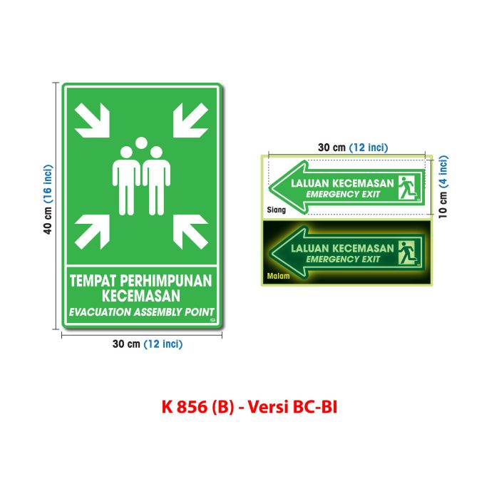 <p style="font-size: 20px; margin-bottom: 0px; padding-top: 0px;">Papan Tanda Kecemasan</p> - Image 2