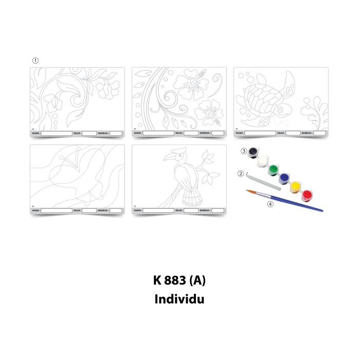 <p style="font-size: 20px; margin-bottom: 0px; padding-top: 0px;">Seni Kraf Batik Kertas (Teknik Resis) </p><p style="font-size: 20px; color: red; margin-bottom: 0px; padding-top: 0px;">蜡染巴迪</p> - Image 3