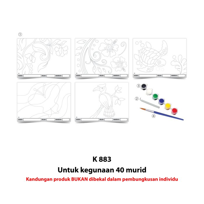 <p style="font-size: 20px; margin-bottom: 0px; padding-top: 0px;">Seni Kraf Batik Kertas (Teknik Resis) </p><p style="font-size: 20px; color: red; margin-bottom: 0px; padding-top: 0px;">蜡染巴迪</p> - Image 4
