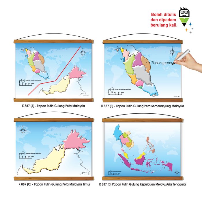 <p style="font-size: 20px; margin-bottom: 0px; padding-top: 0px;">Papan Putih Gulung Peta</p>