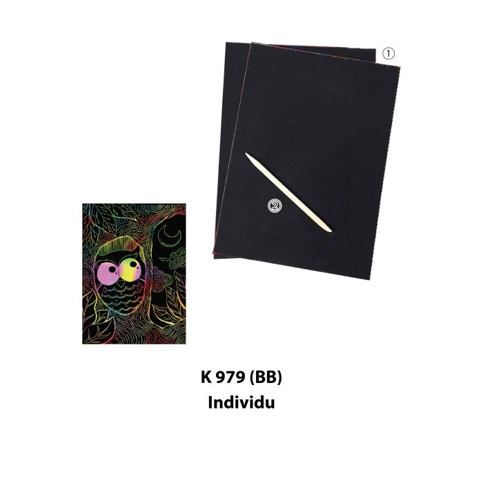 <p style="font-size: 20px; margin-bottom: 0px; padding-top: 0px;">Seni Kraf Kertas Gurisan <br>Berwarna-warni </p><p style="font-size: 20px; color: red; margin-bottom: 0px; padding-top: 0px;">手工艺彩色手刮画</p> - Image 4