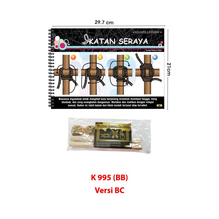 <p style="font-size: 20px; margin-bottom: 0px; padding-top: 0px;">Panduan Pembelajaran <br>Kemahiran Simpulan dan Ikatan </p><p style="font-size: 20px; color: red; margin-bottom: 0px; padding-top: 0px;">结绳术指南册</p> - Image 5