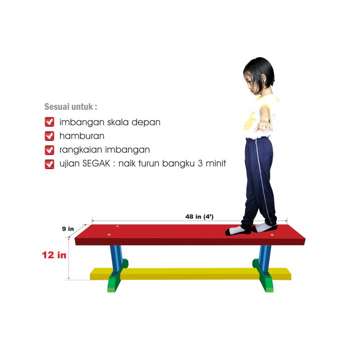 <p style="font-size: 20px; margin-bottom: 0px; padding-top: 0px;">4’ Bangku Gimnastik </p><p style="font-size: 20px; color: red; margin-bottom: 0px; padding-top: 0px;">4' 体操长凳 </p><p style="font-size: 18px; color: #2e3192; font-style: italic; margin-bottom: 0px; padding-top: 0px;">4' Gymnastic Bench</p> - Image 2