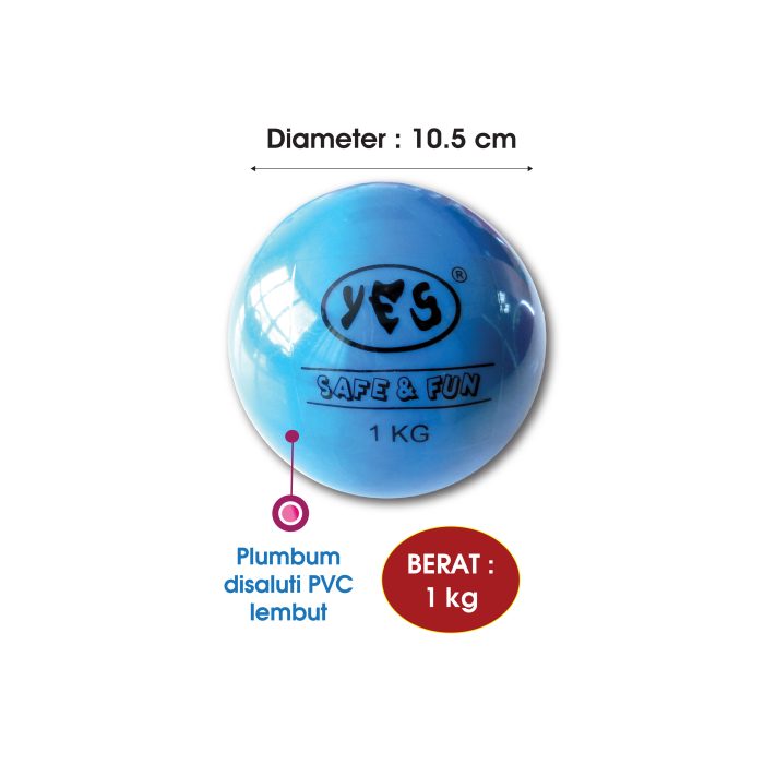 <p style="font-size: 20px; margin-bottom: 0px; padding-top: 0px;">Peluru disaluti PVC lembut <br>(Objek Sfera) </p><p style="font-size: 20px; color: red; margin-bottom: 0px; padding-top: 0px;">软式铅球 - 外层 PVC </p><p style="font-size: 18px; color: #2e3192; font-style: italic; margin-bottom: 0px; padding-top: 0px;">Soft Training Shot (Sphere Object)</p>
