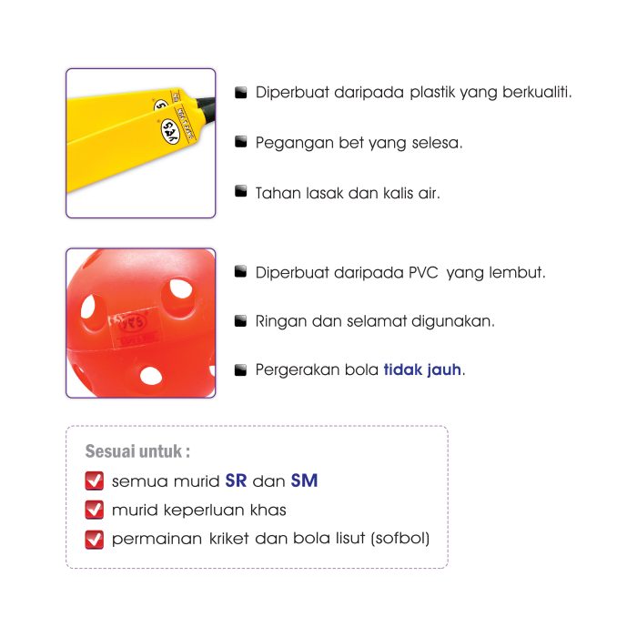 <p style="font-size: 20px; margin-bottom: 0px; padding-top: 0px;">Set Kriket Junior Asas </p><p style="font-size: 20px; color: red; margin-bottom: 0px; padding-top: 0px;">基本板球套 (初学版) </p><p style="font-size: 18px; color: #2e3192; font-style: italic; margin-bottom: 0px; padding-top: 0px;">Basic Junior Cricket Set</p> - Image 2