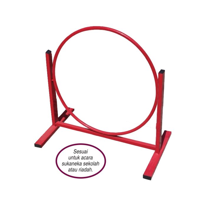 <p style="font-size: 20px; color: #2e3192; font-style: italic; margin-bottom: 0px; padding-top: 0px;">Obstacle Ring Stand </p><p style="font-size: 20px; color: red; margin-bottom: 0px; padding-top: 0px;">站立式钻圈架 </p>
