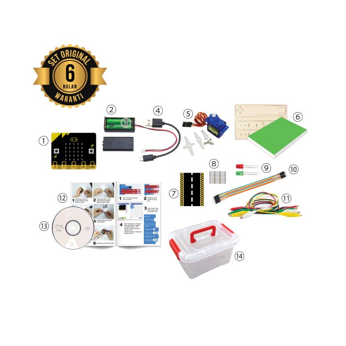 <p style="font-size: 20px; margin-bottom: 0px; padding-top: 0px;">Kit Model Pagar Automatik micro:bit </p><p style="font-size: 20px; color: red; margin-bottom: 0px; padding-top: 0px;">micro:bit 自动道匣模型</p> - Image 2