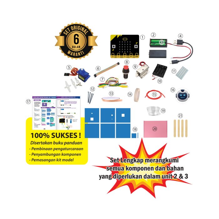 <p style="font-size: 20px; margin-bottom: 0px; padding-top: 0px;">Papan micro:bit - Set Penghasilan Robot Penjaga Air Tanaman & Tabung Saya</p> - Image 2