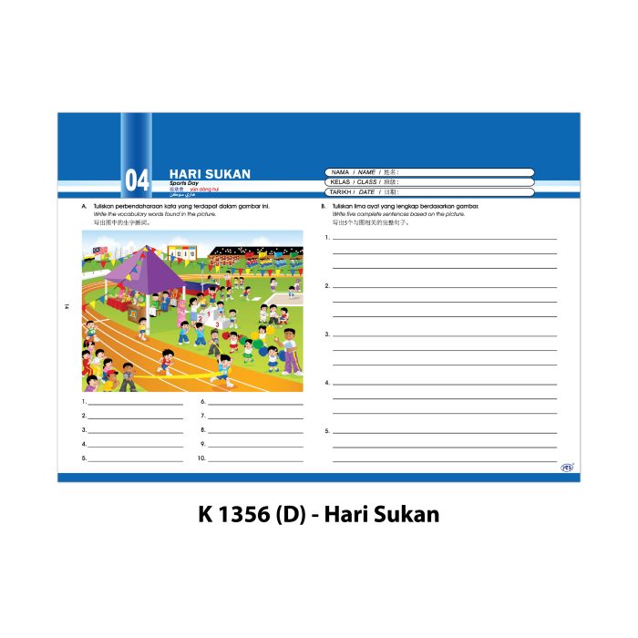 <p style="font-size: 20px; margin-bottom: 0px; padding-top: 0px;">Lembaran Bergambar Celik Bahasa </p><p style="font-size: 20px; color: red; margin-bottom: 0px; padding-top: 0px;">多元语文学习图 </p><p style="font-size: 18px; color: #2e3192; font-style: italic; margin-bottom: 0px; padding-top: 0px;">Picture Worksheet for Language Learning</p> - Image 6
