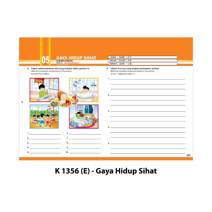 <p style="font-size: 20px; margin-bottom: 0px; padding-top: 0px;">Lembaran Bergambar Celik Bahasa </p><p style="font-size: 20px; color: red; margin-bottom: 0px; padding-top: 0px;">多元语文学习图 </p><p style="font-size: 18px; color: #2e3192; font-style: italic; margin-bottom: 0px; padding-top: 0px;">Picture Worksheet for Language Learning</p> - Image 7