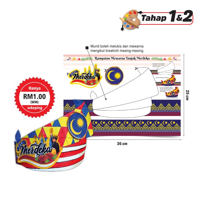 <p style="font-size: 20px; margin-bottom: 0px; padding-top: 0px;">Rampaian Mewarna - Tanjak Merdeka</p>