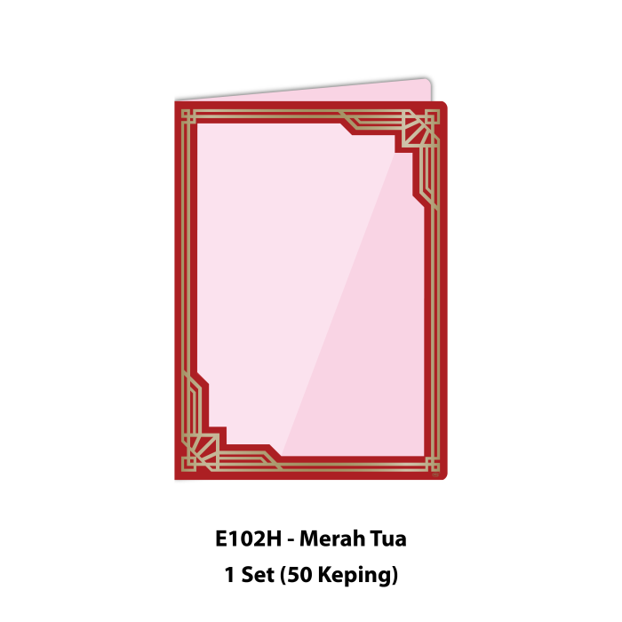 Folder Sijil Premium (Window + PVC) - Rekaan Seni Ukiran Motif Geometri - Image 5