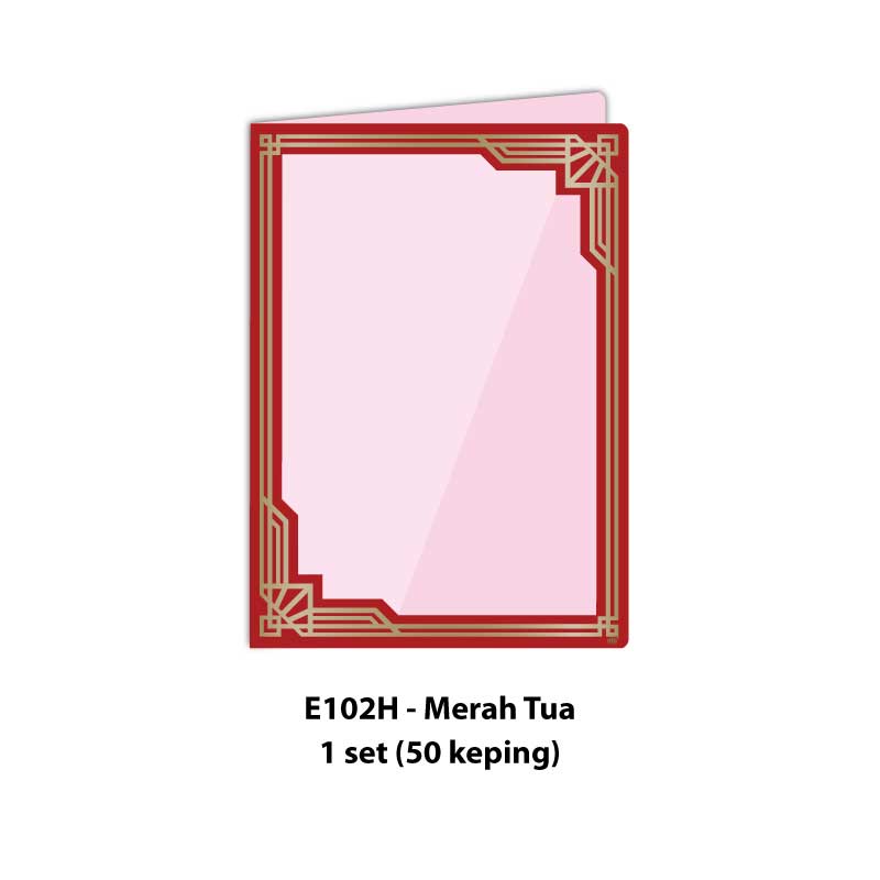 Folder Sijil Premium (Window + PVC) - Rekaan Seni Ukiran Motif Geometri - Image 5