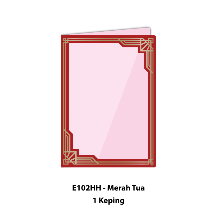 Folder Sijil Premium (Window + PVC) - Rekaan Seni Ukiran Motif Geometri - Image 4