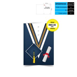 Folder Sijil Graduasi (Pengijazahan) - Rekaan 2 (Book Style)