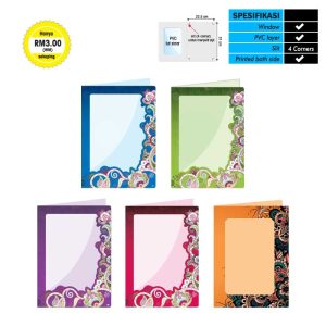 Folder Sijil Standard (Window) - Rekaan Batik