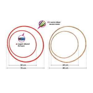 Gelung (Logam dibaluti PU Foam / Rotan) - 呼啦圈 (金属管 + PU 泡棉 / 藤) - Hula Hoop (Metal Core + PU Foam / Cane)