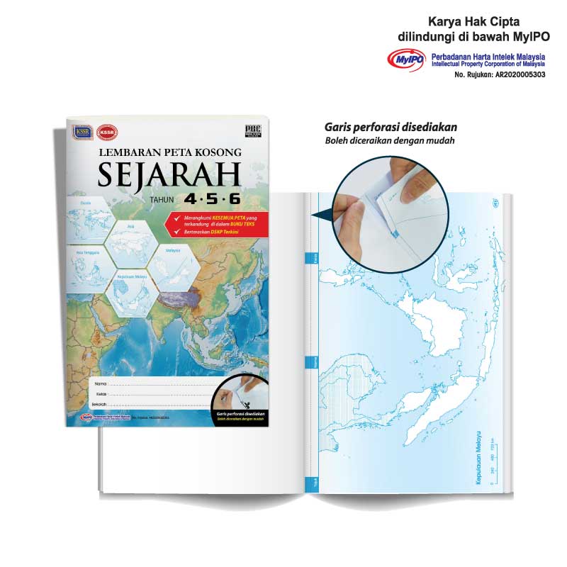 Buku Lembaran Peta Kosong - Sejarah