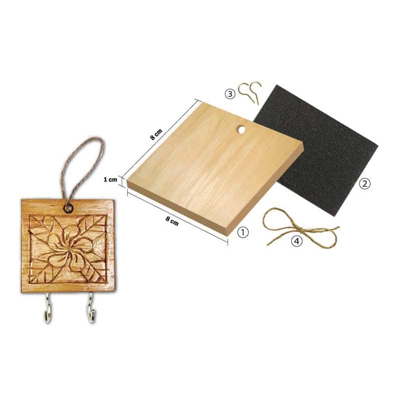 Seni Ukiran Penyangkut Bunga - 雕刻艺术花卉挂钩