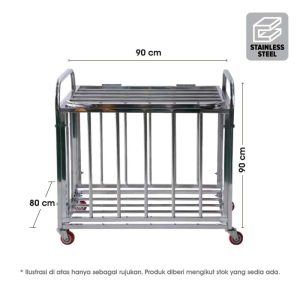 Troli Serba Guna - 多功能金属网架手推车