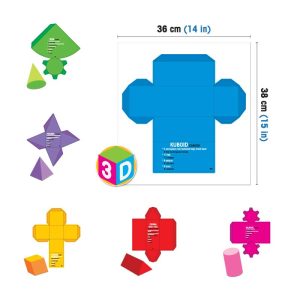 Set Demo Bentuk 3D - 3D展开图