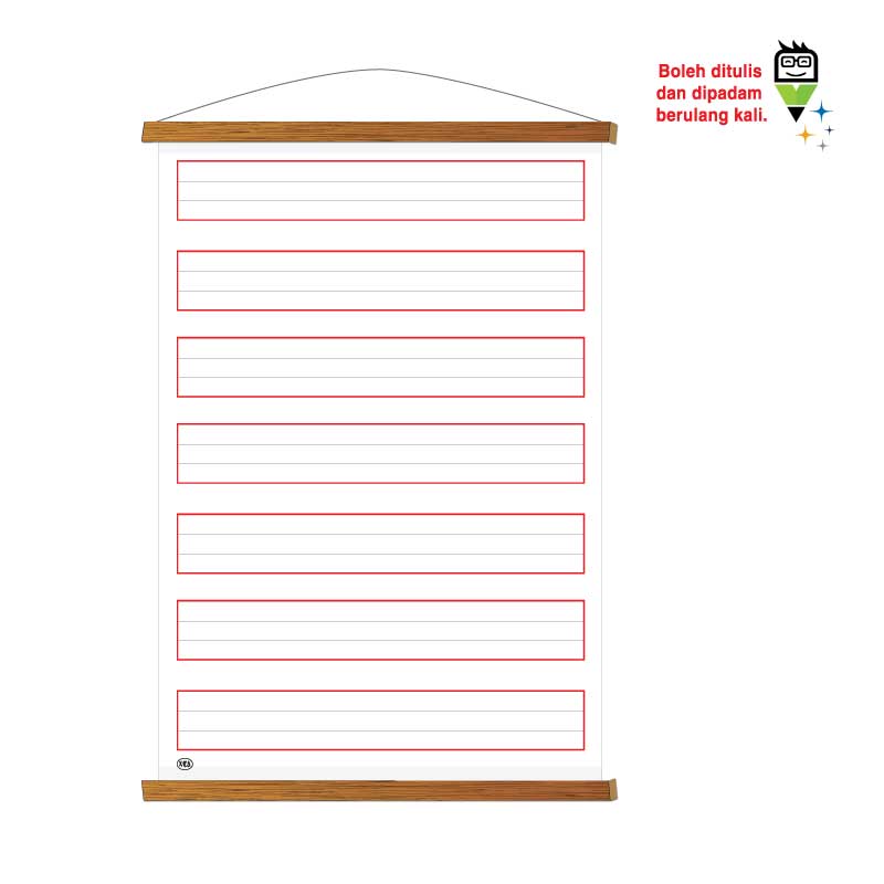 Papan Gulung Pengajaran Abjad