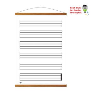 Papan Gulung Pengajaran Muzik - 可卷式音乐教学白板