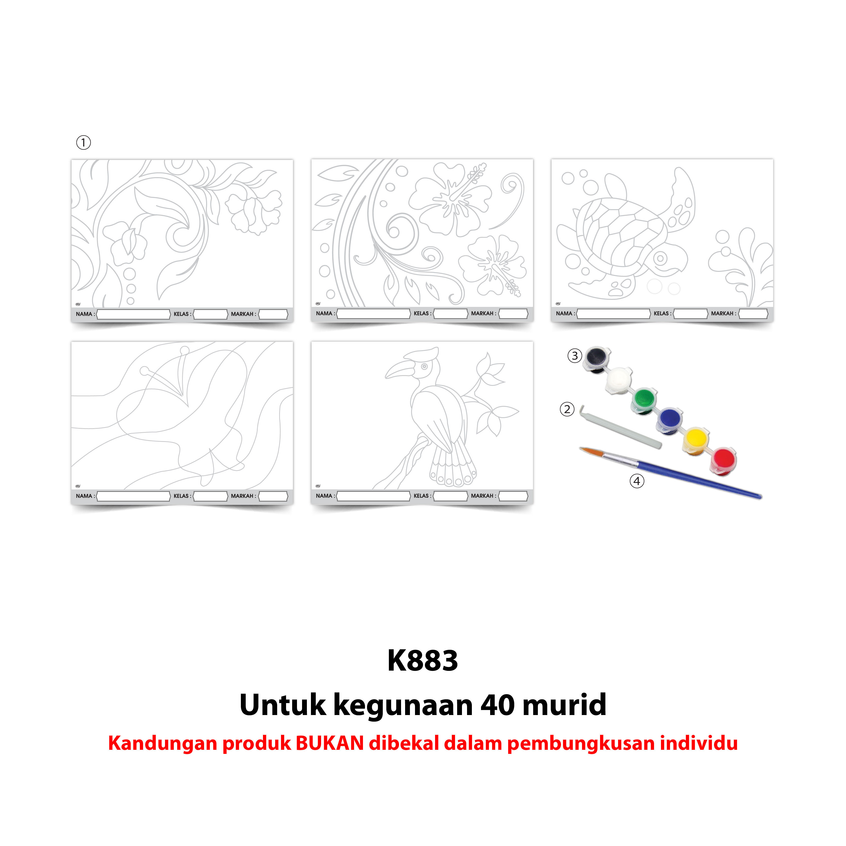 Seni Kraf Batik Kertas (Teknik Resis) - 蜡染巴迪 - Image 4