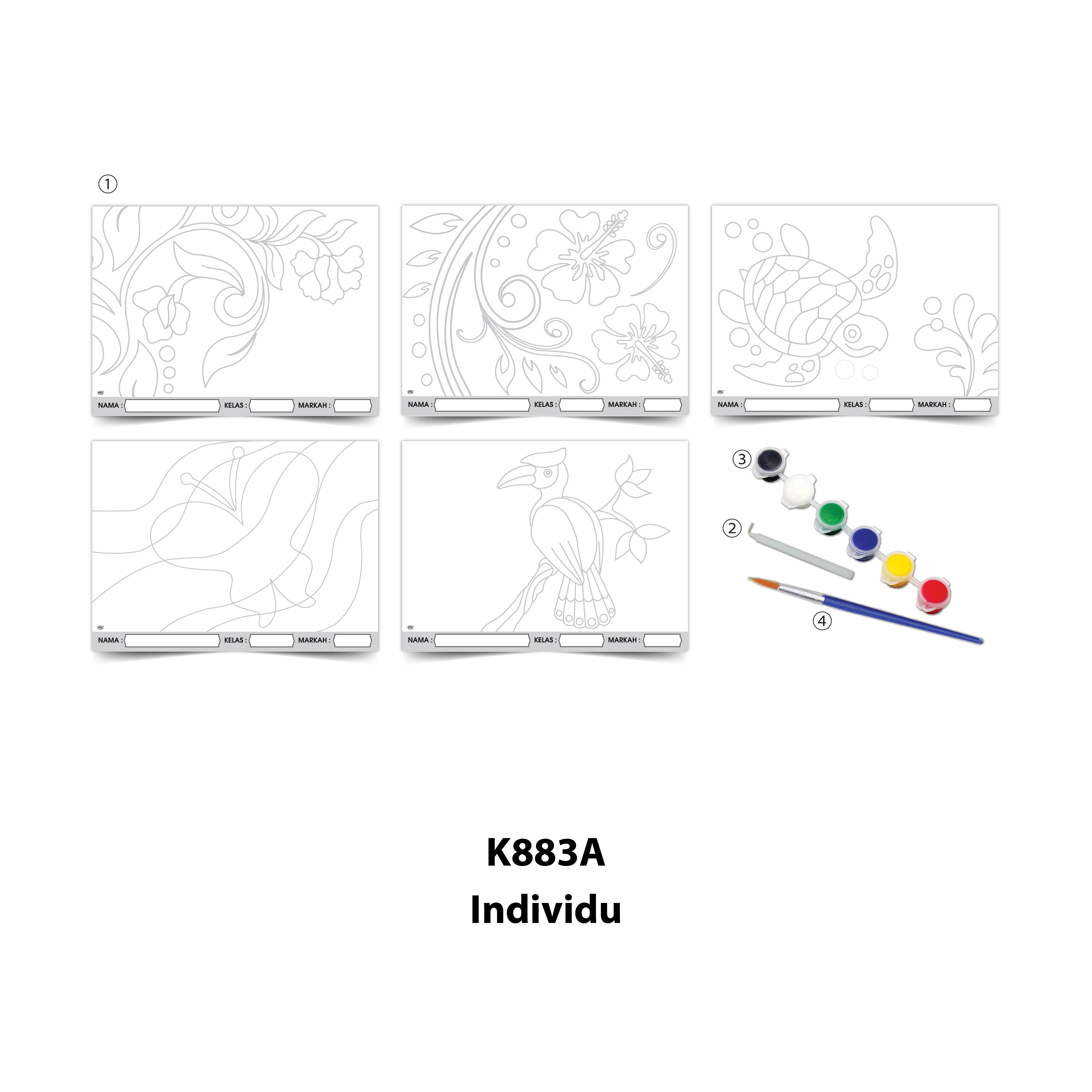 Seni Kraf Batik Kertas (Teknik Resis) - 蜡染巴迪 - Image 3
