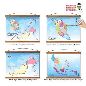Papan Putih Gulung Peta