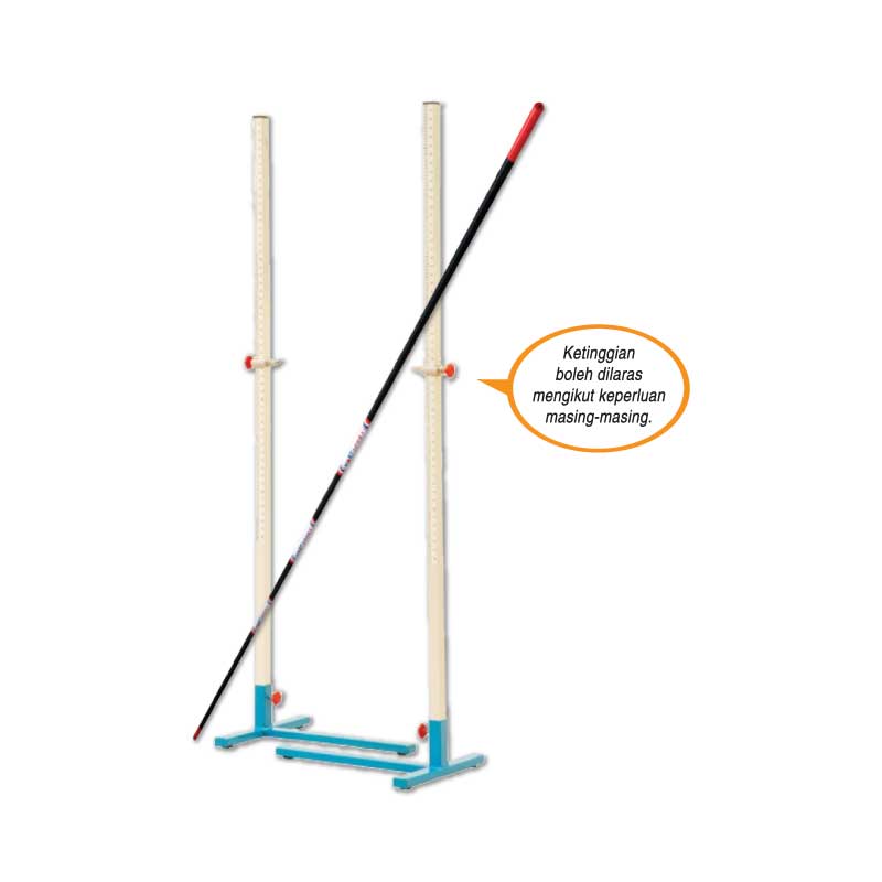 Tiang dan Palang Lompat Tinggi - 跳高架与横杆 - High Jump Pole and Bar