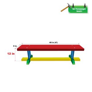 4’ Bangku Gimnastik - 4’ 体操长凳 - 4’ Gymnastic Bench