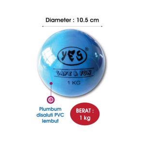 Peluru disaluti PVC lembut (Objek Sfera) - 软式铅球 – 外层 PVC - Soft Training Shot (Sphere Object)