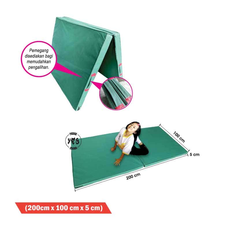 Tilam Gimnastik Standard Lipat 2 - 两折标准体操垫 - Two Fold Standard Gymnastic Mattress