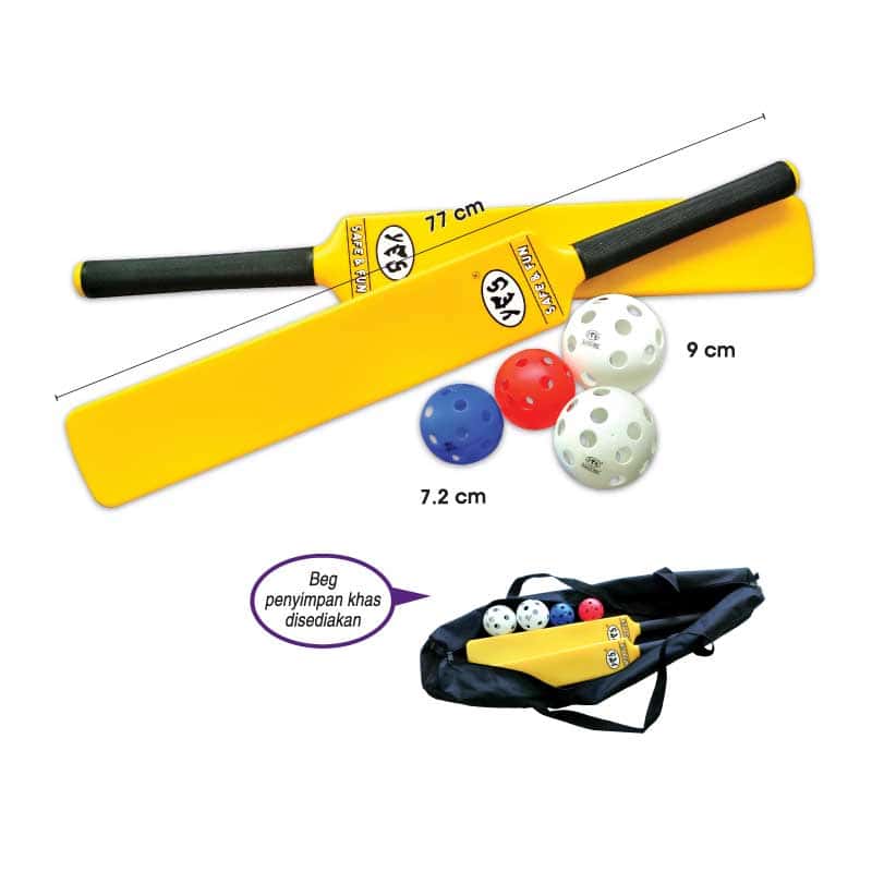Set Kriket Junior Asas - 基本板球套 (初学版) - Basic Junior Cricket Set